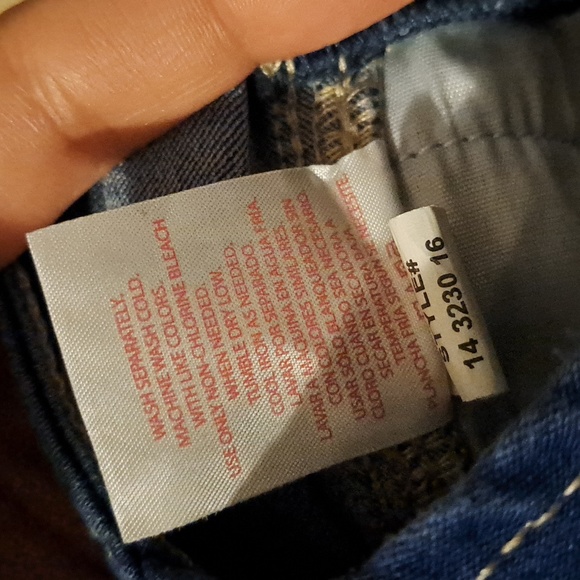 NO BO Relaxed fit size 3/5 sm dark faded Denim overalls shorts. Like new! Cute! - Picture 9 of 9